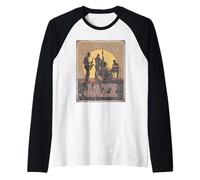 Cool jazz trio con sassofono grancassa verticale Maglia con Maniche Raglan