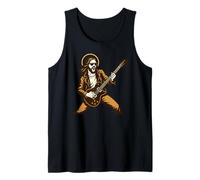 Cool Jesus con chitarra elettrica per un look a dondolo Canotta