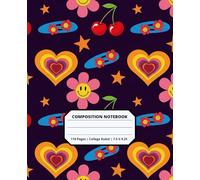 Cool Kawaii Valentine's Day Patterns Composition Notebook for Adults Kids Boys Girls Teens 110 Pages College Ruled 7.5 x 9.25 Lined Paper Composition ... Students Friends Boyfriends Girlfriends