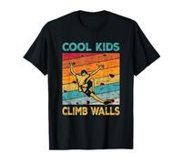Cool Kids Climb Walls ExtremeSport Rock Climbing Boulder Maglietta