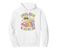 Cool Kids Read Books Bookworm Reading for Kids Felpa con Cappuccio