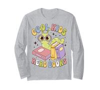 Cool Kids Read Books Bookworm Reading for Kids Maglia a Manica