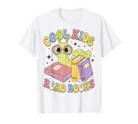 Cool Kids Read Books Bookworm Reading for Kids Maglietta