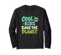 Cool Kids Save The Planet Earth Day Ambientale Maglia a Manica