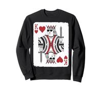 Cool King of Hearts San Valentino da gioco da gioco per il Felpa