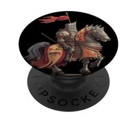Cool Knight in Amor con Cavallo Medievale Look PopSockets PopGrip Adesivo