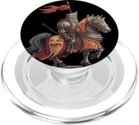 Cool Knight in Amor con Cavallo Medievale Look PopSockets PopGrip per MagSafe