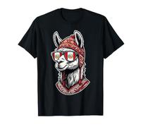 Cool Lama Perù Occhiali da Sole Divertenti Maglietta