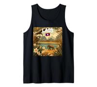 Cool Laos Nature Costume per Elefante e Gli Amanti del Paese Canotta