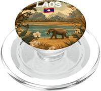 Cool Laos Nature Costume per elefante e gli amanti del paese PopSockets PopGrip per MagSafe