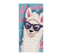 Cool Liama - Striscione per porta di benvenuto con scritta "Welcome Entrance", striscione per feste, decorazioni per feste di compleanno, 178 x 90 cm
