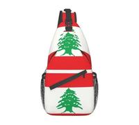 Cool Libano Bandiera del Libano Beirut Sling Crossbody Zaino Uomini Spalla Petto Borsa per Viaggio