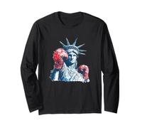 Cool Liberty - Statua da Boxe per Uomo e Donna Maglia a Manica