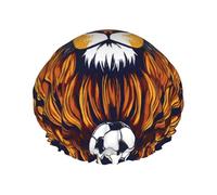 Cool Lion Cuffia da doccia da donna, riutilizzabile, grande, da uomo, ad asciugatura rapida, per capelli lunghi e corti