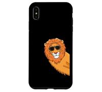Cool Lion Lover Kids Wild Cat Lion Custodia per iPhone XS Max