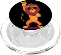 Cool Lion Rock On Funny Animal Lover Occhiali da sole grafici PopSockets PopGrip per MagSafe