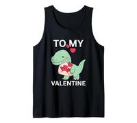 Cool Little Dino con Lover Letter Gift To My Valentine Day Canotta