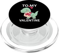 Cool Little Dino con Lover Letter Gift To My Valentine Day PopSockets PopGrip per MagSafe
