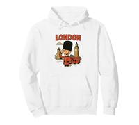 Cool London England City: Inglese/British Travel Souvenir Felpa con Cappuccio