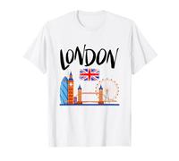 Cool London Famous Landmarks T-Shirts, London Shirts, Londra Maglietta