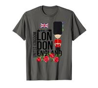 Cool London UK Guard Illustration Cartoon Graphic Designs Maglietta
