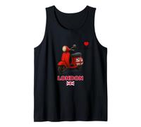 Cool London UK Scooter Illustration Novelty Graphic Designs Canotta