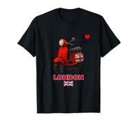 Cool London UK Scooter Illustration Novelty Graphic Designs Maglietta