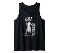 Cool Lontra con Occhiali da Sole & Skateboard Skater Divertente Animale Canotta