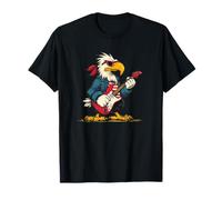 Cool Looking Eagle con Chitarra elettrica per Adulti e Bambini Maglietta