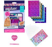 Cool Maker, Go Glam, Kit Unghie Laminate con 6 Fogli di lamine Luccicanti e Adesivi per Unghie per 5 Manicure Fai da Te, Giocattoli creativi per Bambine dai 7 Anni in su