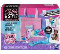Cool Maker Stitch 'N Style Fashion Studio | Kit di Ricarica per Macchina da Cucire per Bambini e Bambine | 2 cartucce con Filo Pre-Inserito, Tessuto e Stampe ad Acqua | Giochi creativi da 8 Anni