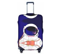 Cool Man in Outer Space Galaxy - Copertura per bagagli lavabile, alla moda, adatta per valigie da viaggio da 45,7 a 81,7 cm, bianco, S