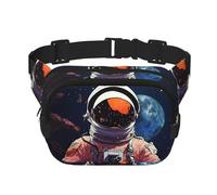 Cool Man In Outer Space Galaxy Marsupio Marsupio Piccolo Moda Crossbody Marsupio Leggero Sling Chest Bag Bumbag Per Donne Uomini Corsa Allenamento Escursionismo Viaggi