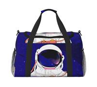 Cool Man in Outer Space Galaxy Travel Duffel Bag Grande Pieghevole Impermeabile Pernottamento Borsa Spiaggia Nuoto Piscina Sport Palestra