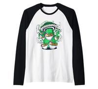 Cool Manga Graphic Art, Funny Space Ships Fight Kawaii Ramen Maglia con Maniche Raglan