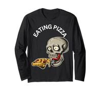 Cool Mangiare Pizza Divertente Amare Cibo Italiano Maglia a Manica