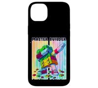 Cool Master Builder Dabbing Blocks Bricks Builder Kids Boy Custodia per iPhone 14 Plus