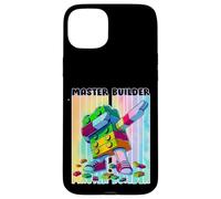 Cool Master Builder Dabbing Blocks Bricks Builder Kids Boy Custodia per iPhone 15 Plus