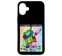 Cool Master Builder Dabbing Blocks Bricks Builder Kids Boy Custodia per iPhone 16 Plus