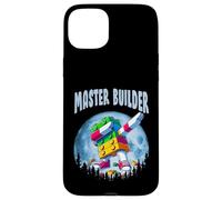 Cool Master Builder Dabbing On Moon Blocks Bricks Builder Custodia per iPhone 15 Plus