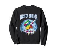 Cool Master Builder Dabbing On Moon Blocks Bricks Builder Felpa