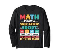 Cool Matematica Matematica Scuola Studente Matematica Amanti Uomini Donne Maglia a Manica