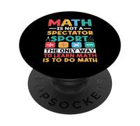 Cool Matematica Matematica Scuola Studente Matematica Amanti Uomini Donne PopSockets PopGrip Adesivo
