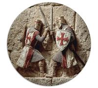 Cool Medieval Cavalieri Templari Are in Battle 1000pcs (67.5x67.5cm) - Puzzle Per Adulti GioGattotolo Fai-da-te