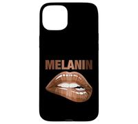 Cool Melanin Girl Lips Graphic Tees, Black Girls Magic Style Custodia per iPhone 15 Plus