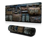 Cool Military Weapon Build Weapon Parts Display Large Gaming Mouse Pad, Desk Mat for Keyboard and Mousepad, Multi-Size for Computer Office Supplies Accessories (C,300 * 600 * 3MM)