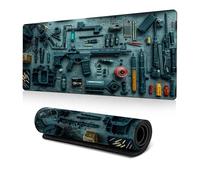 Cool Military Weapon Build Weapon Parts Display Large Gaming Mouse Pad, Desk Mat for Keyboard and Mousepad, Multi-Size for Computer Office Supplies Accessories (G,300 * 700 * 3MM)
