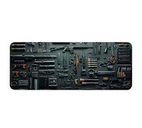 Cool Military Weapon Build Weapon Parts Display Large Gaming Mouse Pad, Military Weapon Parts Design XXL Gaming Mouse Pad, for Laptop & Desktop Use (#3,11.8 * 31.4in/30 * 80cm)