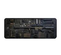 Cool Military Weapon Build Weapon Parts Display Large Gaming Mouse Pad, Military Weapon Parts Design XXL Gaming Mouse Pad, for Laptop & Desktop Use (#2,11.8 * 31.4in/30 * 80cm)