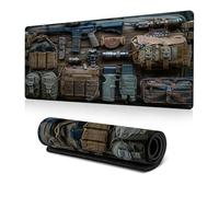 Cool Military Weapon Build Weapon Parts Display Large Gaming Mouse Pad, Military Weapon Parts Design XXL Gaming Mouse Pad, for Laptop & Desktop Use (#9,11.8 * 31.4in/30 * 80cm)